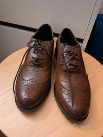 scarpe francesina marrone