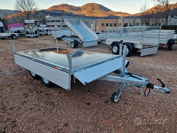 Carrello rimorchio auto doppio asse 3 metri