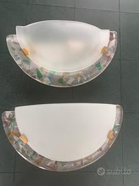 2 applique in vetro di Murano