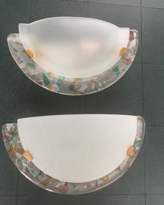 2 applique in vetro di Murano