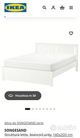 struttura letto ikea + materasso