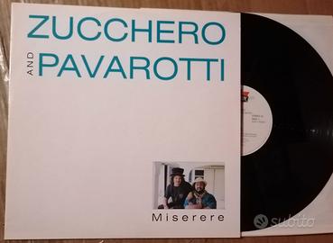 Zucchero And Pavarotti Miserere Raro Vinile 12