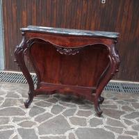 antica consolle Luigi Filippo radica di noce