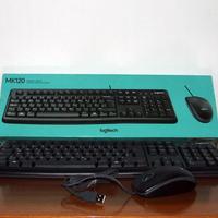 Logitech K120/MK120 Tastiera e Mouse, Nero - Nuovo