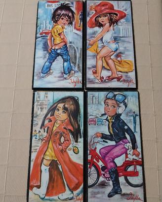 4 quadretti  cameretta