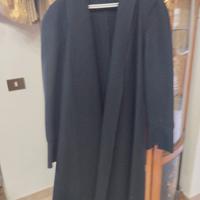 cappotto a mantello nero 