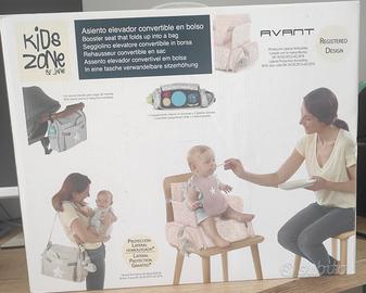 seggiolino elevatore convertibile in borsa