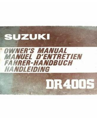 Manuale Suzuki DR 400 S