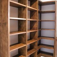 Libreria in rovere massello fatta a mano