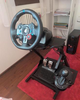 Simulatore Logitech g29 con stand e cambio ad H