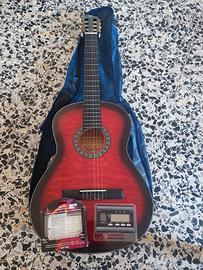 Chitarra per principianti + tuner Seiko Sat100 