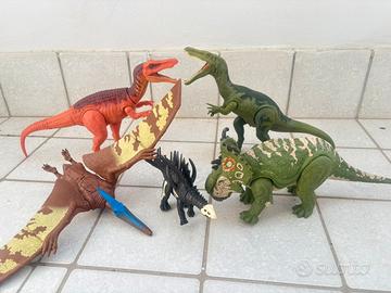 Dinosauri JURASSIC world lotto 5 pezzi Mattel