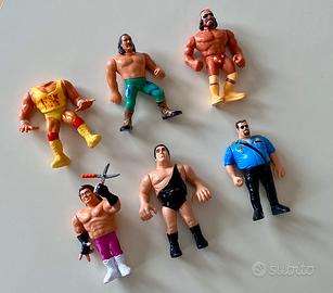 Lotto 6 action figure WWF Hasbro GIG Serie 1