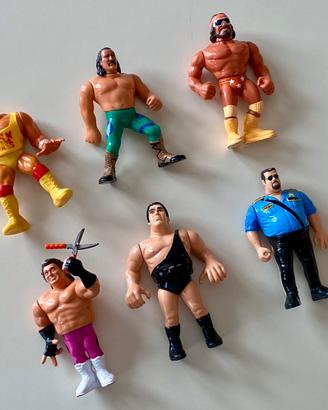 Lotto 6 action figure WWF Hasbro GIG Serie 1
