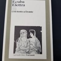 Libro Euripide "Ecuba Elettra", testo greco fronte