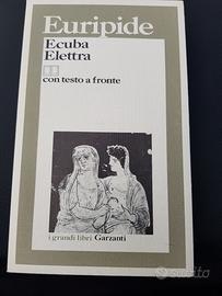 Libro Euripide "Ecuba Elettra", testo greco fronte