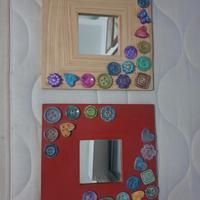 coppia quadretti con specchio