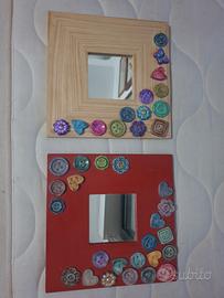 coppia quadretti con specchio