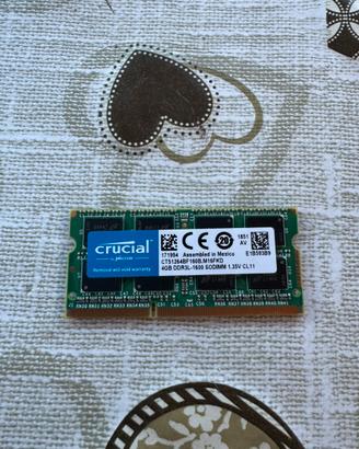 Ram Crucial 4GB DDR3L SODIMM