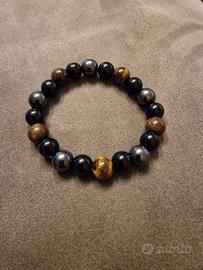 Bracciale perle occhio di tigre