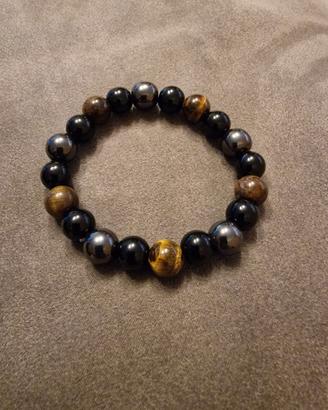 Bracciale perle occhio di tigre