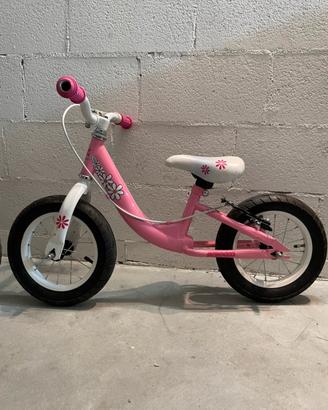 Bici rosa balance bike per bambina 2-4 anni