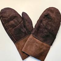 Guanti in camoscio e montone, unisex, fatti a mano