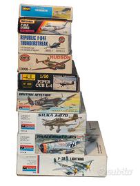 Lotto 9 vari aerei Monogram Heller Hasegawa Airfix