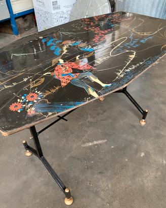 Tavolino ottagonale vintage tema orientale