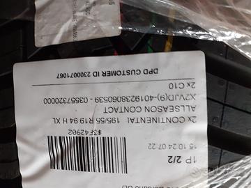 gomme Continental 195/55 R 19 h xl