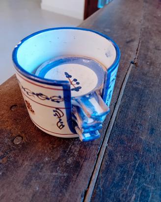 portacenere canasta vintage ceramica artigianale
