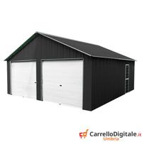 Box cantiere 664x721 due saracinesche nero