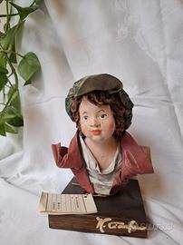 Busto decorativo in cartapesta firma Baldari Lecce