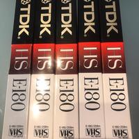 Cassette Video WHS-180 Minuti-TDK NUOVE