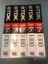 Cassette Video WHS-180 Minuti-TDK NUOVE