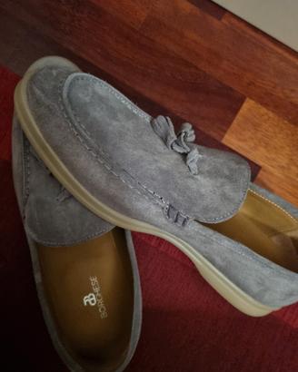 Mocassini uomo Borghese grigio taglia 43 