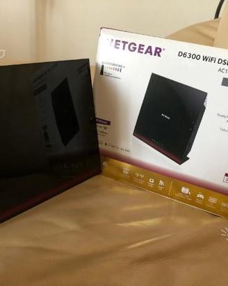 Modem router wifi dsl ac1600 dual band g.bit d6300