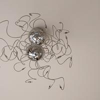 sospensione lampadario in acciaio 