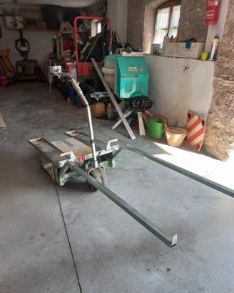 Carrello elettrico porta cassoni 