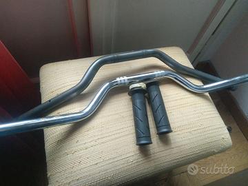 Manubrio honda +tommaselli + manopole, contrappesi