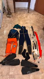 KIT completo pesca subacquea prezzo trattabile