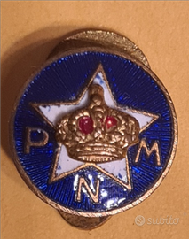 1863Distintivo spilla partito nazionale monarchico