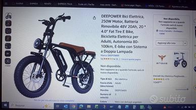 Bici Deepower V8 250w 13 ah