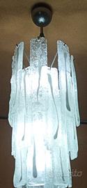 Lampadario in vetro di Murano anni '80
