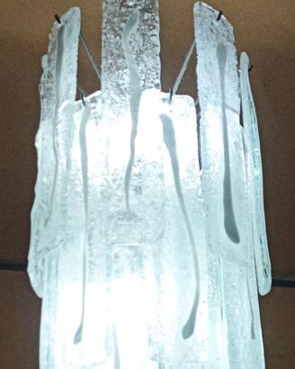 Lampadario in vetro di Murano anni '80