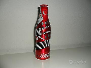 Rara bottiglia Coca Cola iTunes in alluminio