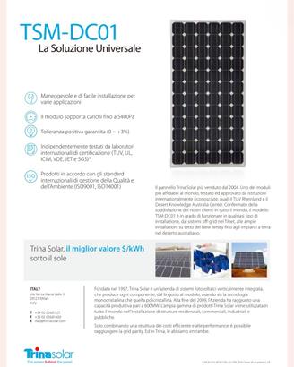 Pannelli fotovoltaico Trina Solar TMS 185DC01
