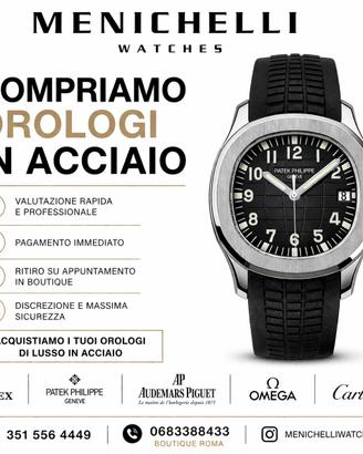 Compriamo Rolex omega cartier