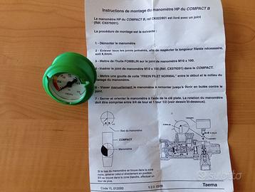Manometro HP per bombola di ossigeno