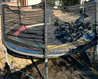 Trampolino Elastico da Giardino (Ø 244 cm) - Usato